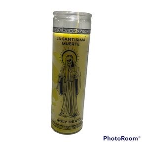 Yellow Holy death 7 days candle/ vela Santa muerte amarilla 7 días
